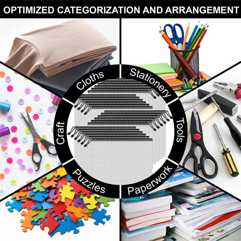 

Professional Mesh Zipper Bags,24 Clear Zipper Pockets,A4 Letter Size, Zipper Folder Organizer Storage Bags For School,Office Sup