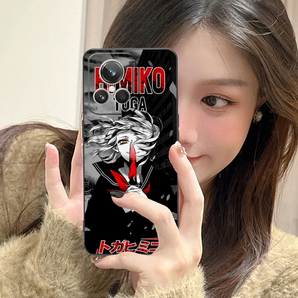 Hero Himiko Toga Mobile Phone Case for Realme GT 2 9i 8i 7i Pro X50 X2 C35 C21 C20 C11 C3 Black Soft Phone Cover Shell