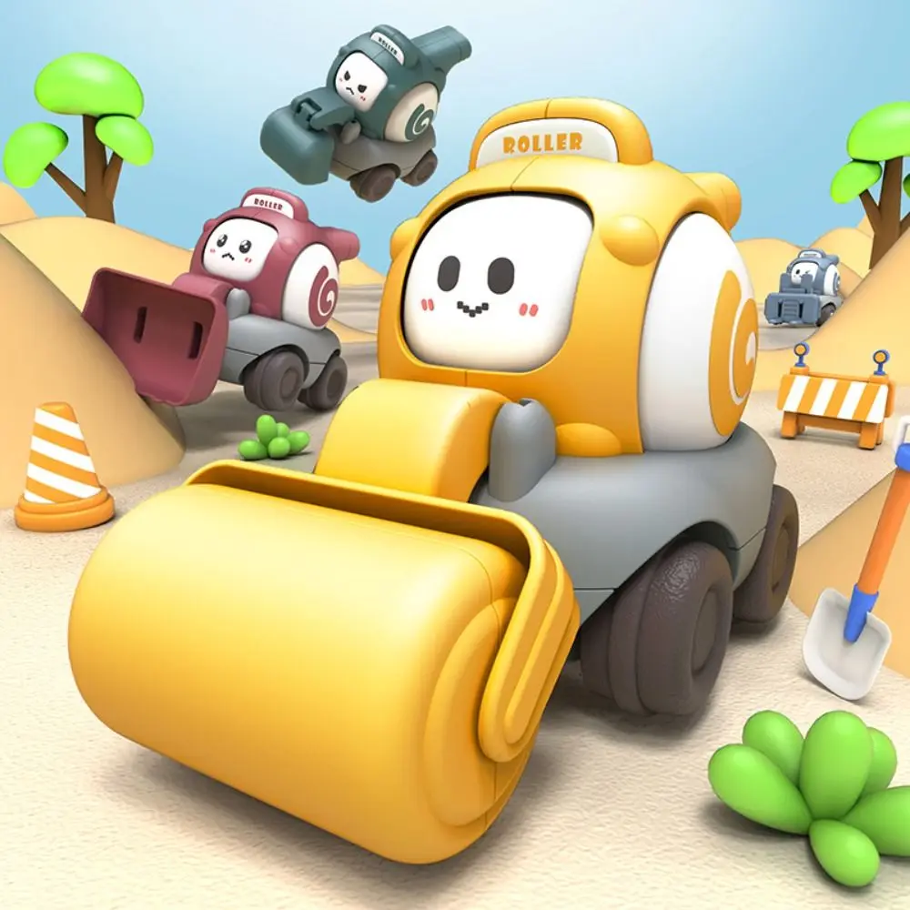 

Face Changing Car Whistle Toy Inertia Whistling Childrens Cartoon Toy Car Cartoon Puzzle Whistle Engineering Car Toy