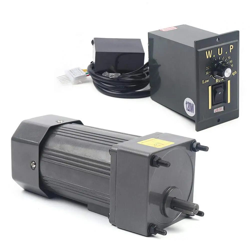 120W Untersetzung motor einphasig mit Drehzahl regler 45 U/min/135 U/min AC 110V