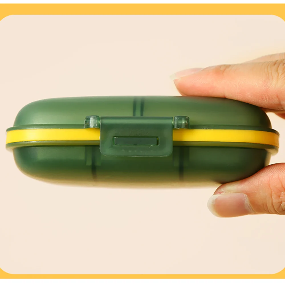 

Storage box sealed and moisture-proof small medicine box portable 8-compartment travel medicine storage box one week pill box