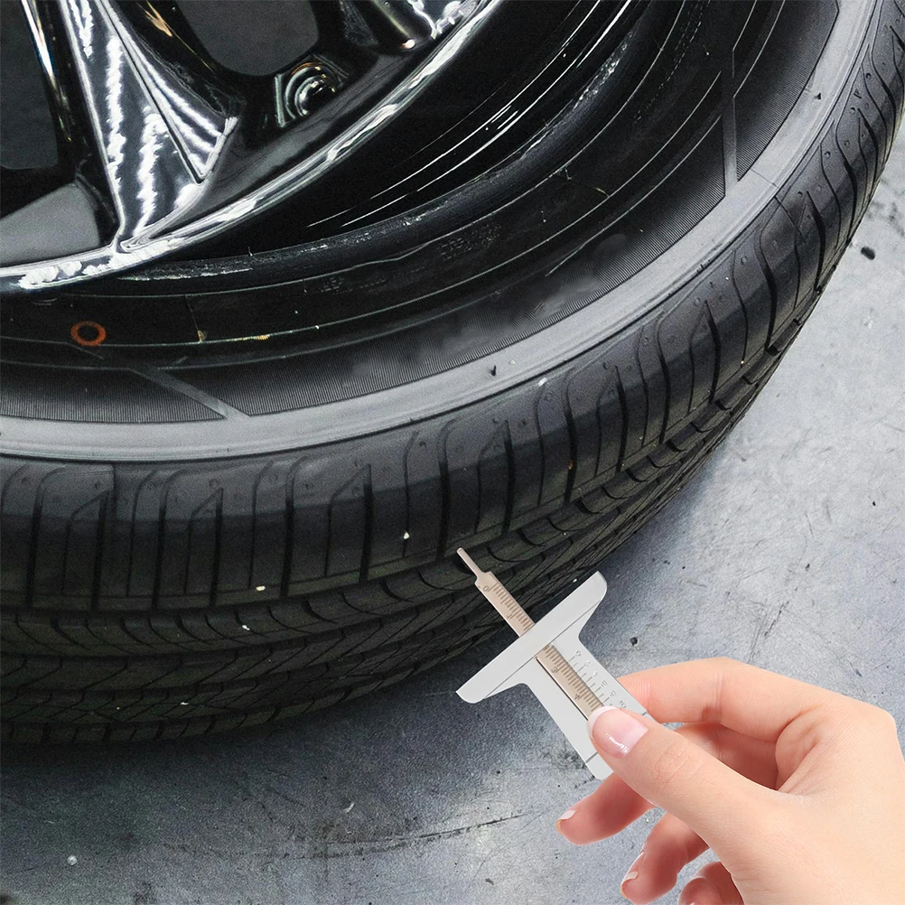 

2pcs Car Automotive Replacement Tread Depth Tool Tire Thread Measuring Gauge Tire Depth Gauge Tool Precise Measurer