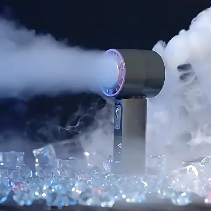 Portable 100-Speed Cooling Fan, 1-Second Ice Mode & 4000mAh, Mini Air Conditioner for Outdoor/Travel/Office