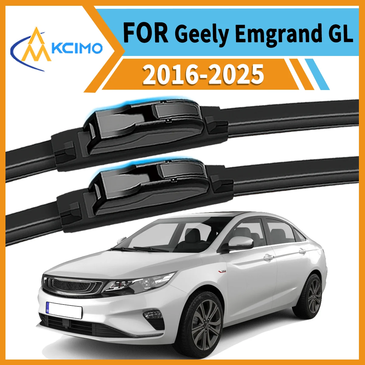 

Premium 2-Pack Windshield Wipers Compatible For Geely Emgrand GL 2016-2025 All-Weather Durability for Unobstructed Safe Driving