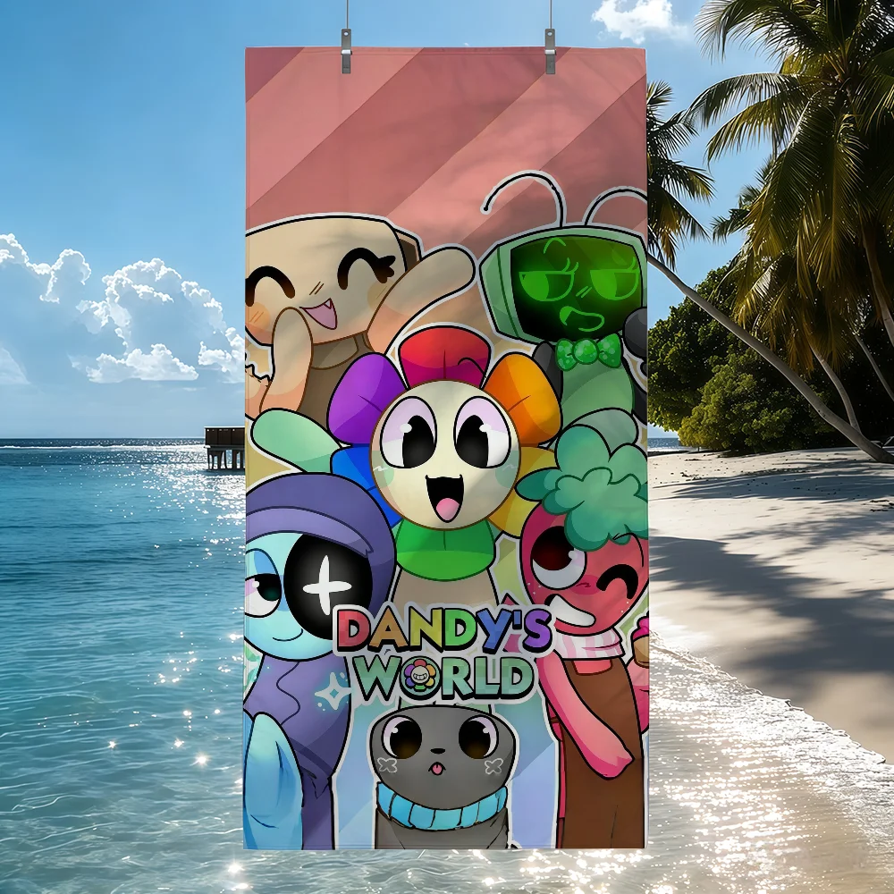 Cartoon cute D-Dandys W-world Towel Drying Bath Towel Applicable To Light Swimming Camping Yoga Beach Out