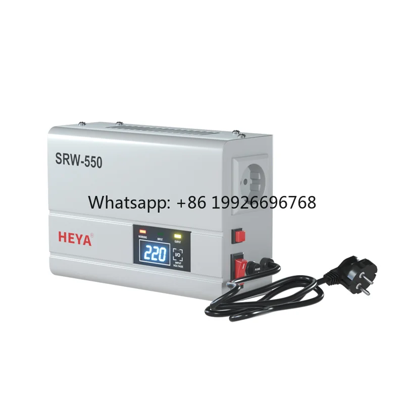 

House Wall Mounted 500VA 100V/140V-260V Digital AVR AC Automatic Voltage Regulators Stabilizers 220V for SVC Home Use