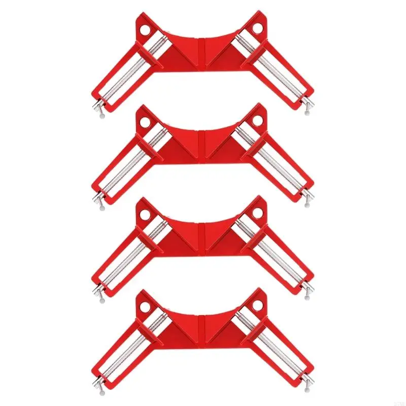 37ME Heavy Duty 90 Degree Clamps For Woodworking And DIY Projects With Adjustable Jaw