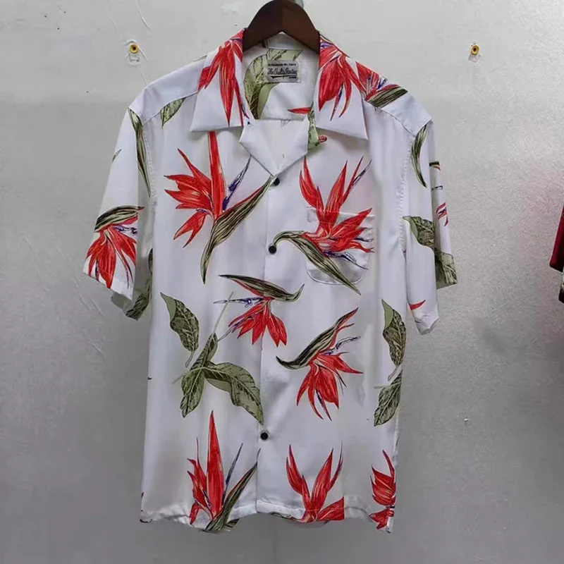 Summer New WACK Short Sleeve Shirts Men Woman Best Quality Paradise Bird Printing Outdoor Casual Lovers Tops T Shirt