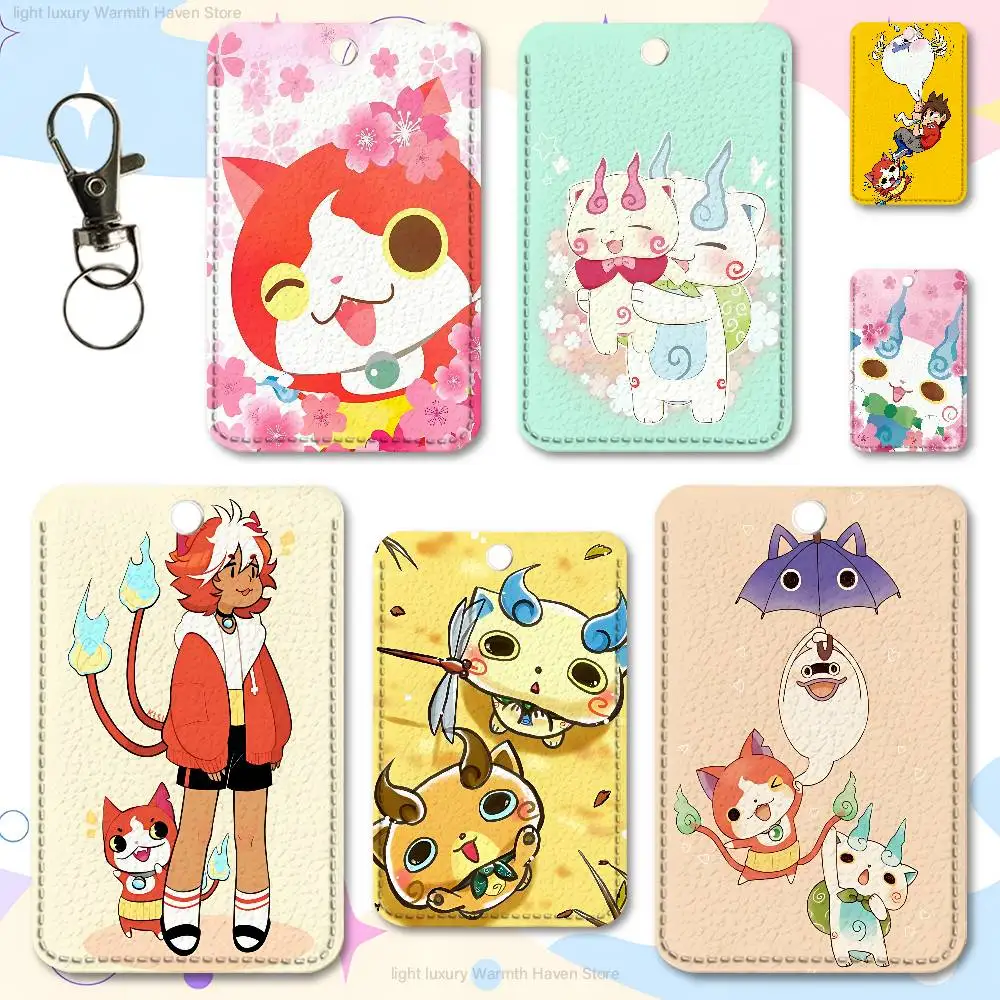 

Y-Yokais Cute W-Watch Custom Access Card Case Leather Card Holder Transportation Card Case Gifts