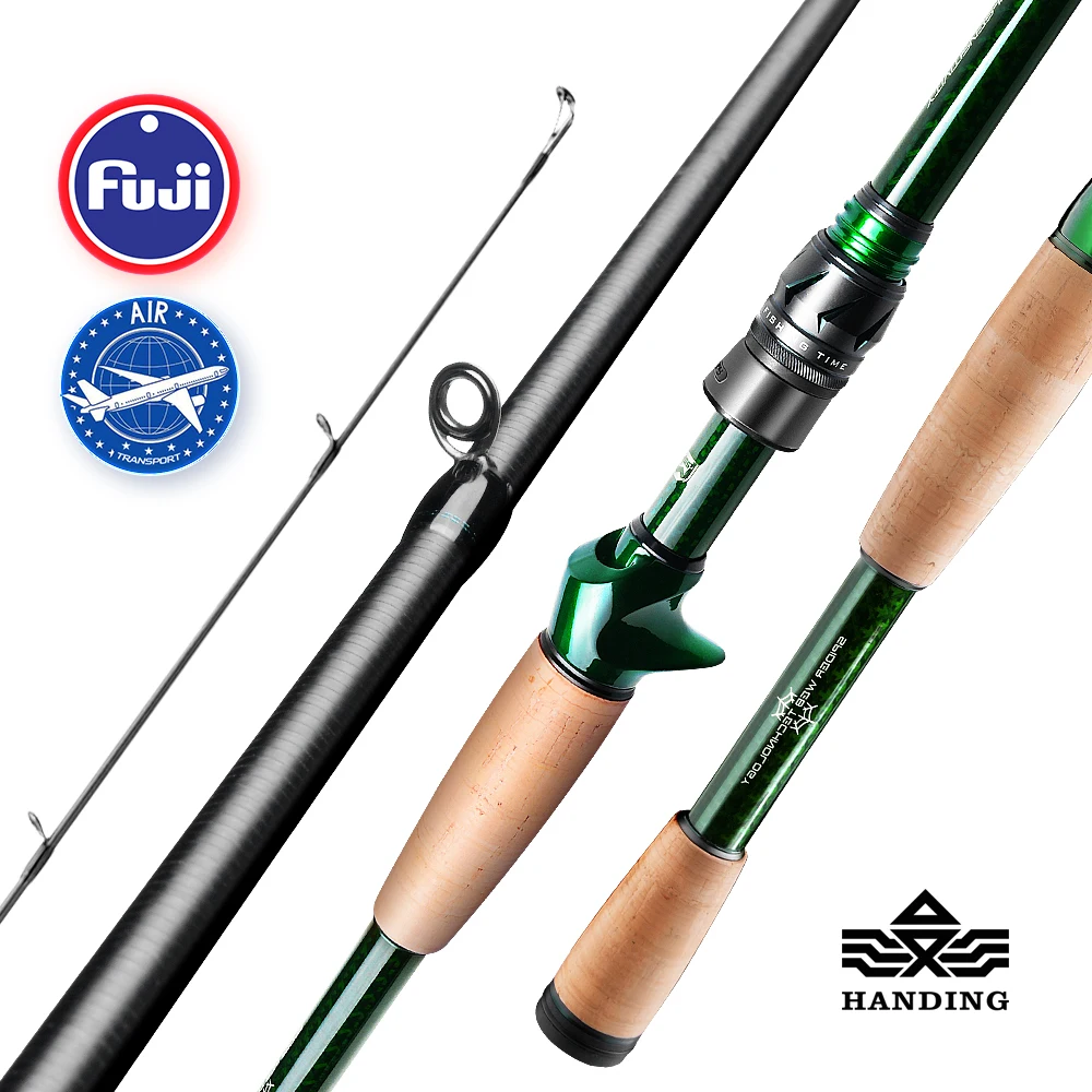 

HANDING Poison FUJI® SIC Ring Guides Spinning Fishing Rod H/XH Rod Spinning Toray® 40 Ton Carbon Blanks XF Action Carbon Fishing