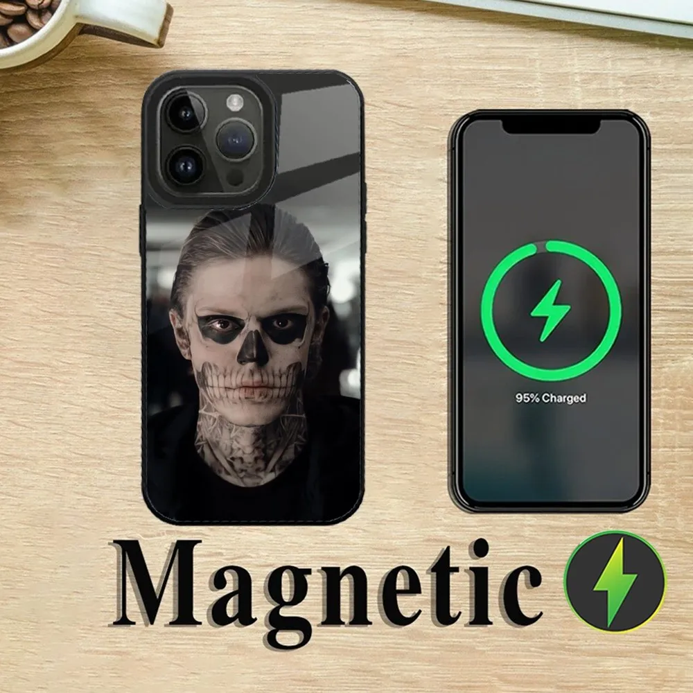 E-Evan P-Peters Phone Case For iPhone 16,15,14,13,12,11,Plus,Pro,Max Mini Magsafe Magnetic Wireless Charging