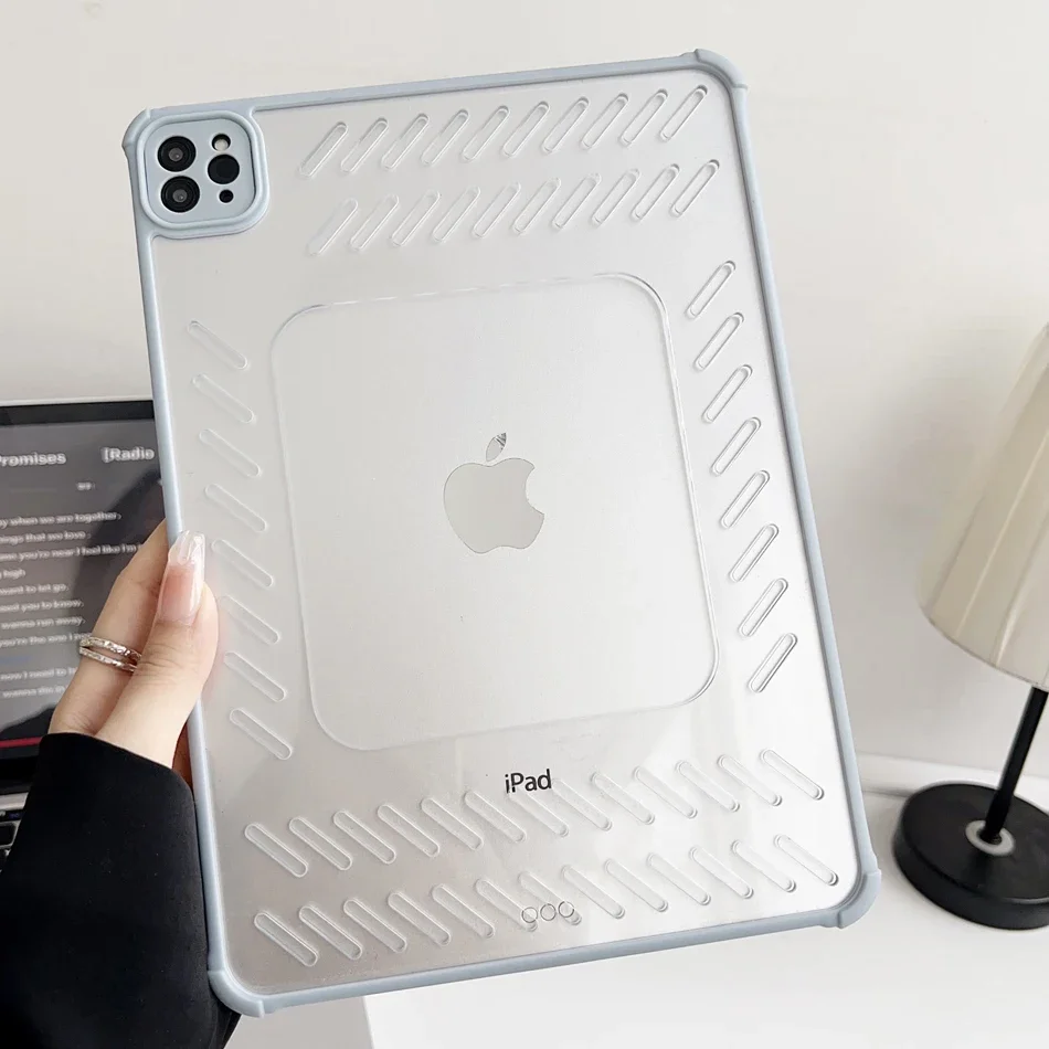 

2025 Hollow Heat Dissipating Tablet Case For iPad Pro Air 4 5 6 7 8 9 10th 11th Generation Mini Cases 10.9 11 12.9 13 inch Cover