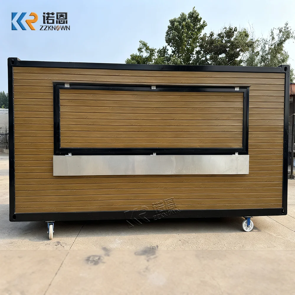 حاوية مخصصة لبار القهوة، حاوية مسبقة الصنع، حاوية كشك للمطبخ التجاري، كشك القهوة، مجهزة بالكامل #2