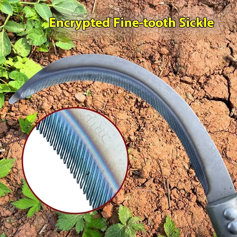 المنغنيز الصلب جزازة العشب سكين في الهواء الطلق أداة قطع العشب أداة زراعية حادة حصاد الذرة هوك سكين