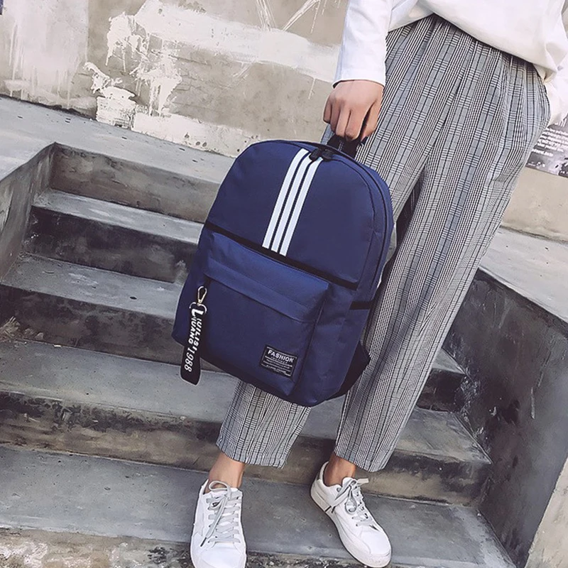 Tiener Unisex Canvas Tas Grote Capaciteit Student Rugzak Reistas Kleine En Lichte Tas Kinderen Schooltas Harajuku Stijl Nieuw