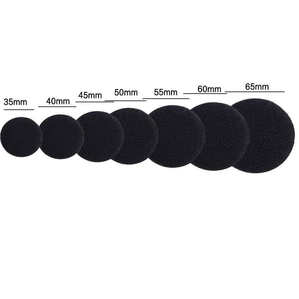 35mm 40mm 45mm Sponge Covers Headset Cap 50mm 55mm 60mm 65mm Ear Pad Sponge Earplugs Cap Headphone Foam Pad Foam Ear Pads