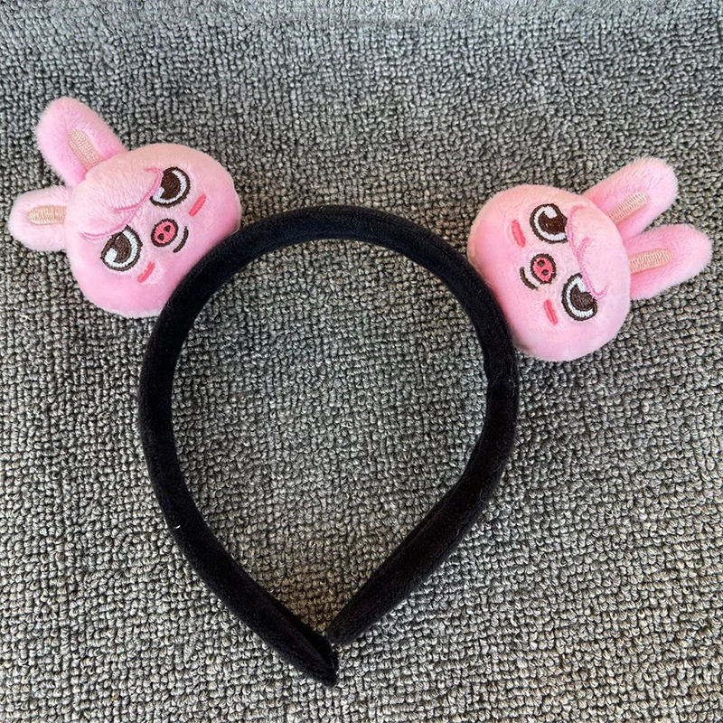 Kpop Cartoon Felix Cat Pig Plush Headband Women Spa Face Wash Anti -sliding Hair Holder Girls Lovely Head Hoop Hairband Hoops