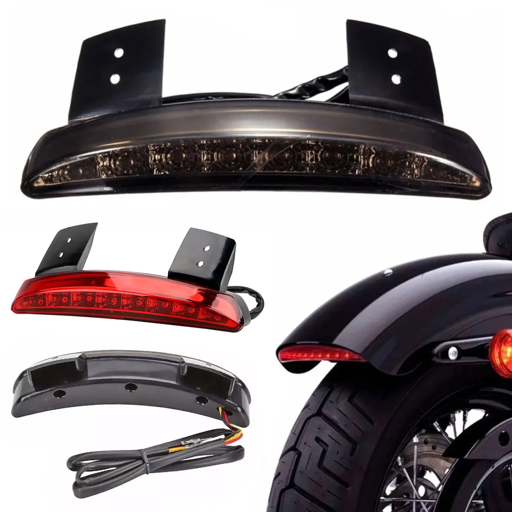 Motorcycle Motorbike Tail Light Rear Fender LED Break Stop Lamp case for Harley XL883L XL883N Iron XL1200n Chopped Free Shipping