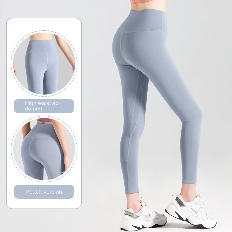 Pantaloni da Yoga a coste a vita alta Gym_eggings Sport donna Fitness senza cuciture Legging femminile collant da allenamento RunningTraining per il