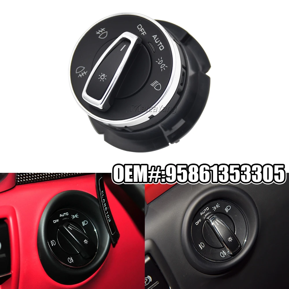 Car Headlight Light Fog Lamp Control Switch Brand New 95861353305 7P5941531F For Porsche Cayenne 2011-2018 Macan 2014-2018