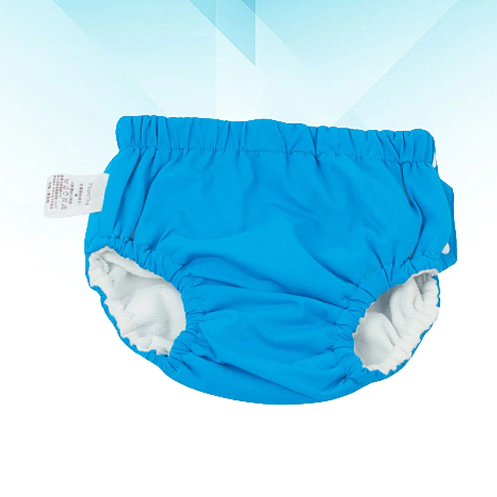 ملابس سباحة للأطفال سروال حفاضات مقاوم للماء أزرق 70 سم قابل للتعديل وقابل للغسل ومضاد للتسرب وخصر مرن ناعم سروال سباحة للأطفال للفتيات #3