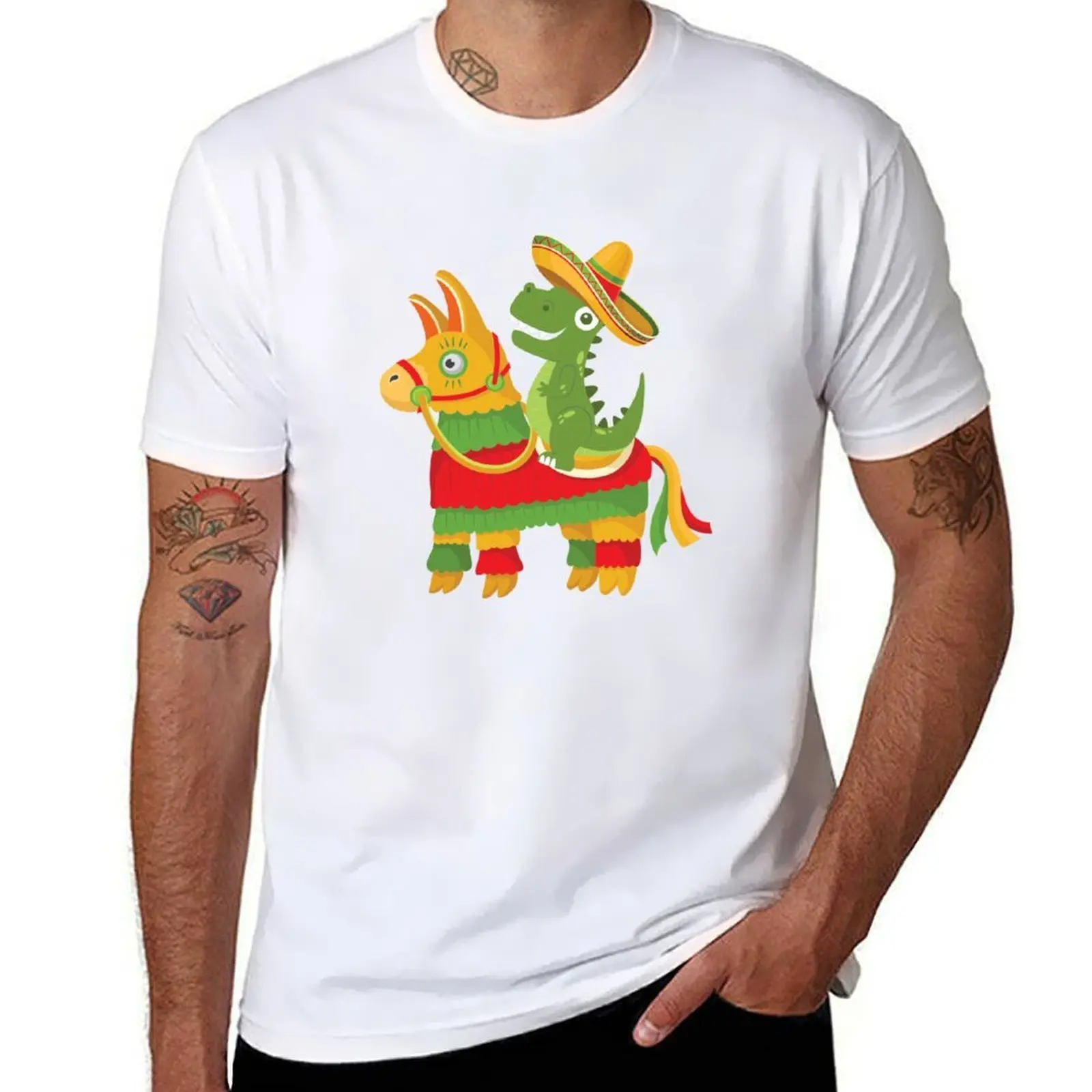 

T-Rex on a Pinata T-Shirt t shirt man luxury essential t shirt T-Shirt