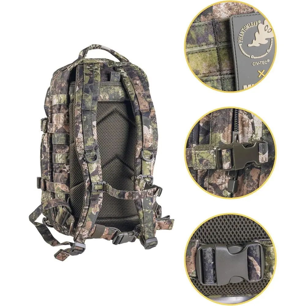 Mil-Tec Unisex Assault Pack - Rugged Durable Lightweight Ergonomic Versatile Tactical Outdoor Camping Hiking Backpack with Adjus