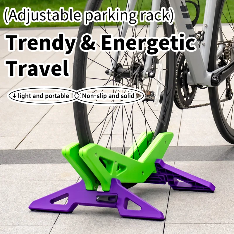 

Rrskit Adaptable For Folding Mtb Bicycle Road Bike Diy Parking Racks Bicycle Parking Rack Floor Stand Indoor Adjustable