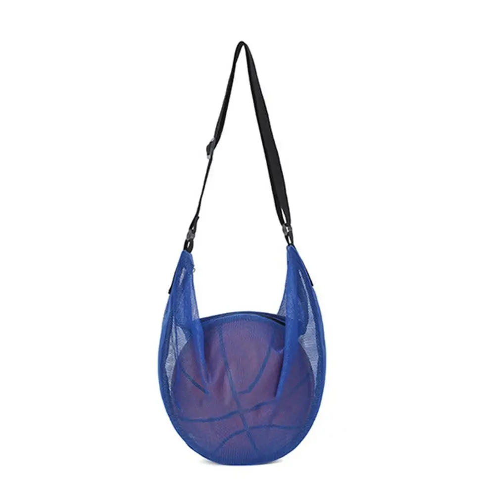 

Регулируемый футбольный рюкзак для хранения, многофункциональная баскетбольная сумка с диагональной сеткой, легкая металлическая молния