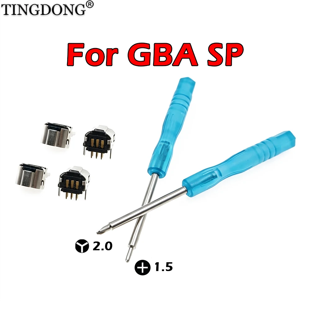 2/5PCS Link Connector Plug For GBA SP Connect Port Jack Socket For GBA SP Console Screwdriver Repair Kit