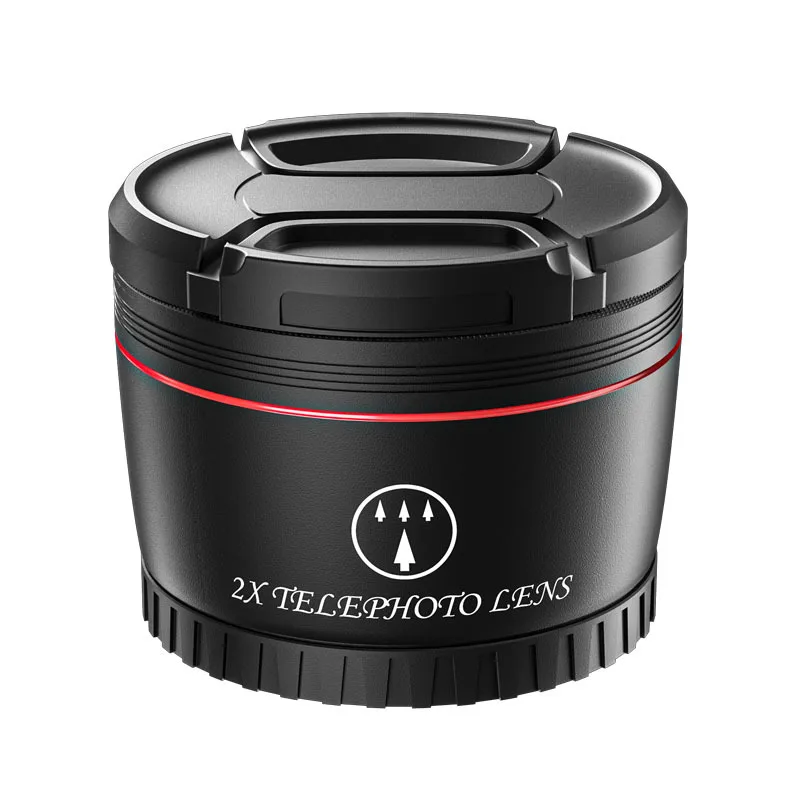 طقم عدسات كاميرا مقربة 2X، عدسة كاميرا DSLR من سبائك الألومنيوم، مناسبة لكاميرات الواجهة مقاس 58 مم