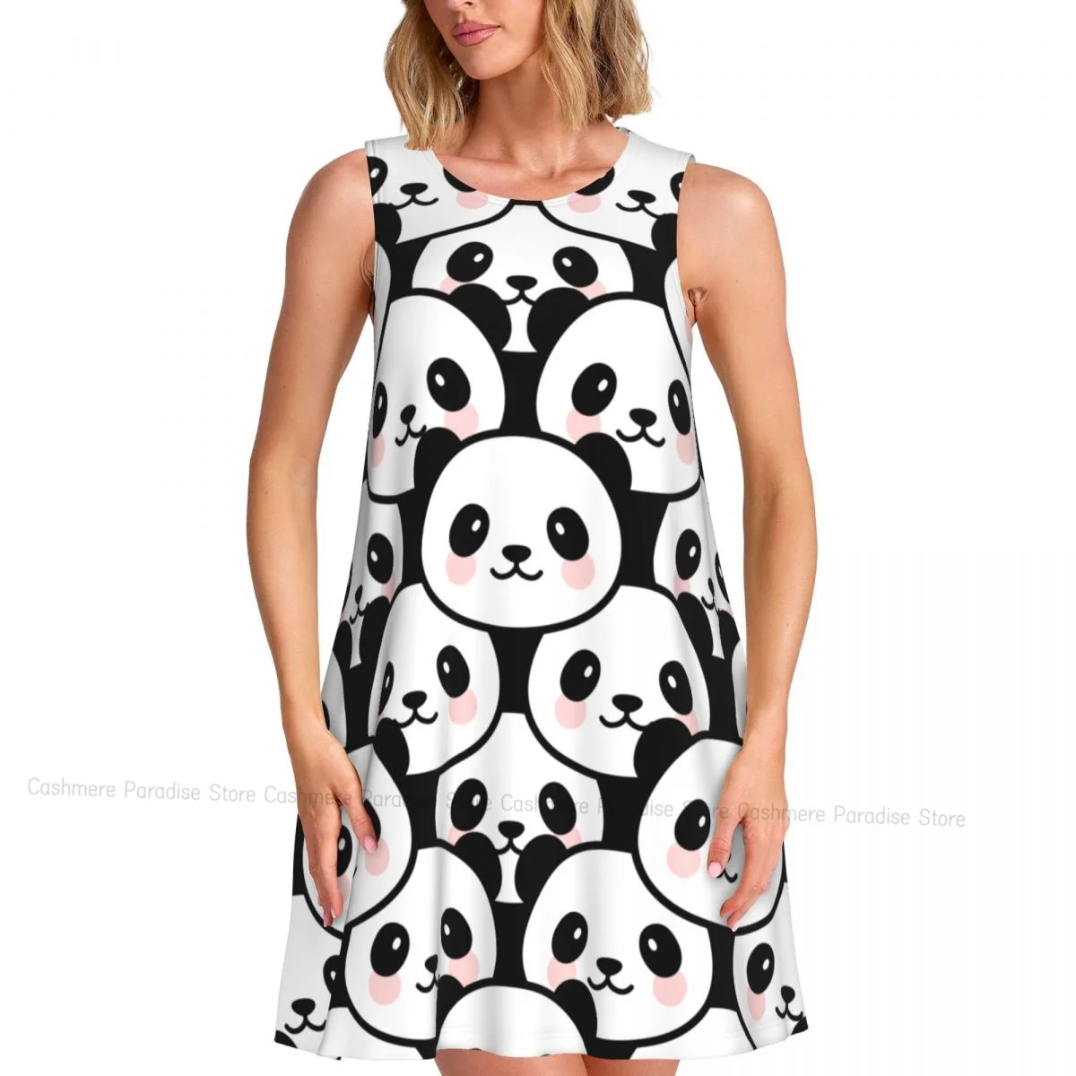 レディースドレスかわいいビール夏カジュアルTシャツドレスビーチカバーアップタンクドレス