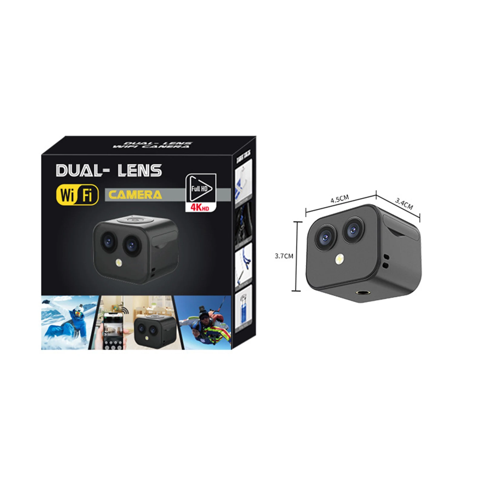 Household Security Camera with 16-megapixel Dual Camera for Daily Life Travelling