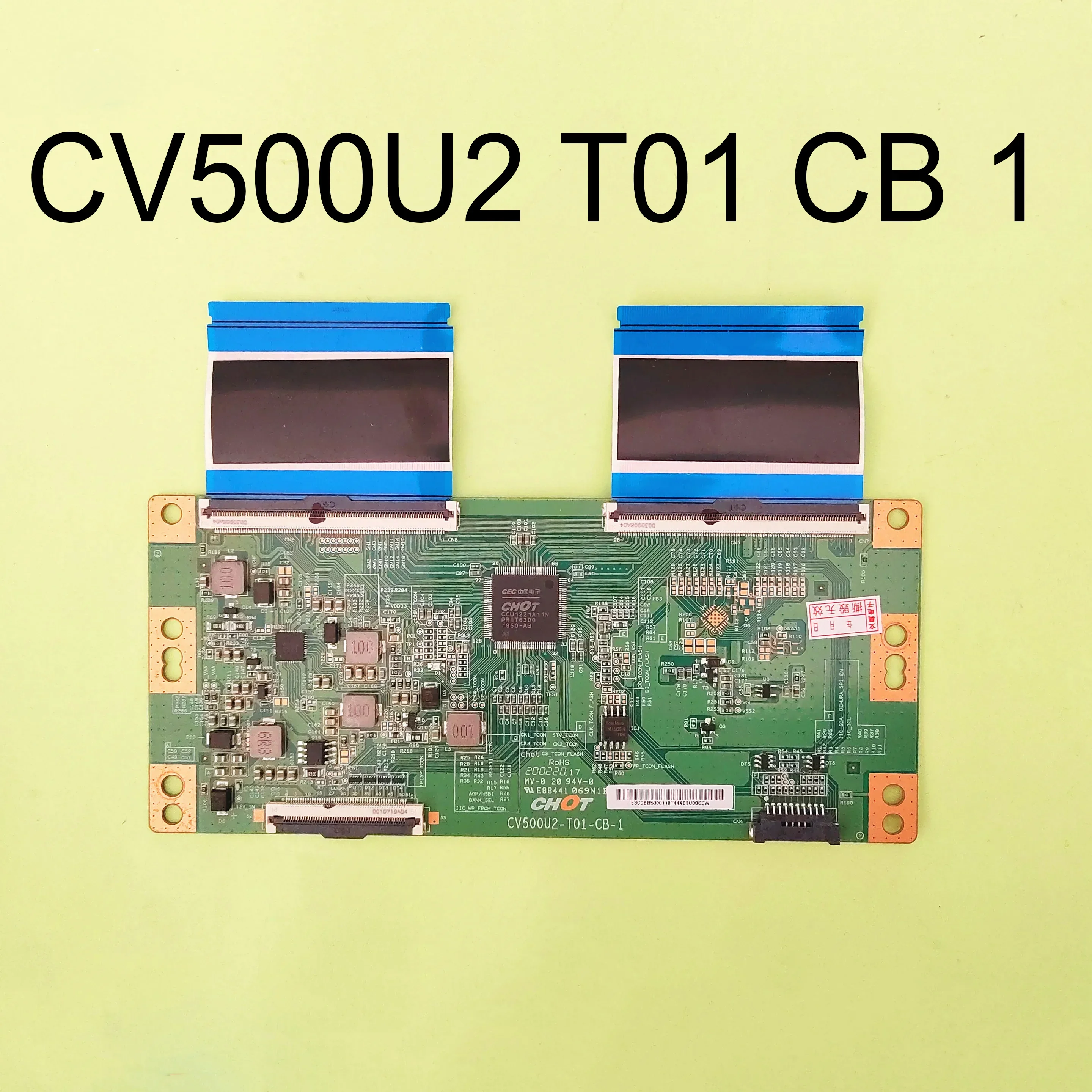 La placa lógica CV500U2 T01 CB 1 T-CON es para TV 50R6090G5 50PUS6654 50A60GMV 50H6570G 50R6E3 50U5069 NS-50DF710NA21 50PUF7294/T3