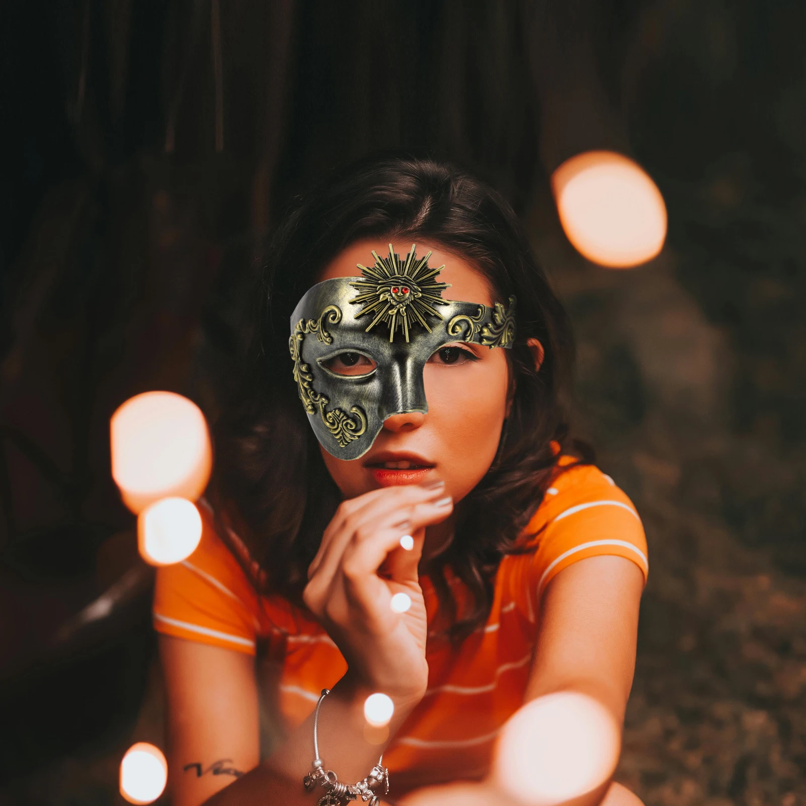 

Carnival Mask Half Face Masquerade For Adults Mardi Gras Party Costume Venetian Ball Decorative Accessory Men Women