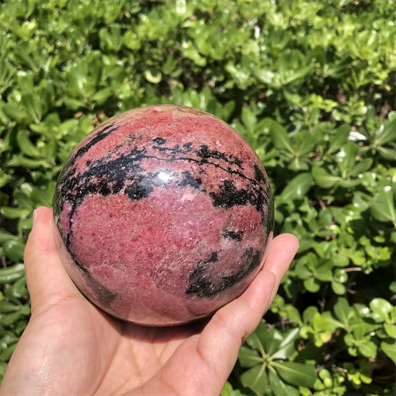 2.3kg Natural Crystal Ball Rhodonite Stone quartz crystal sphere healing for gift