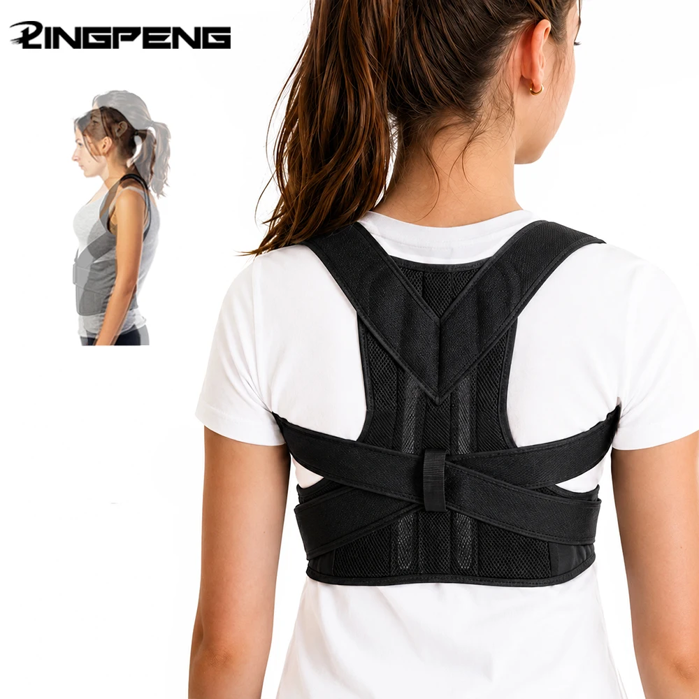 Posture Corrector Back Posture Brace Clavicle Support Hunching Adjustable Back Trainer Unisex Correction Belt