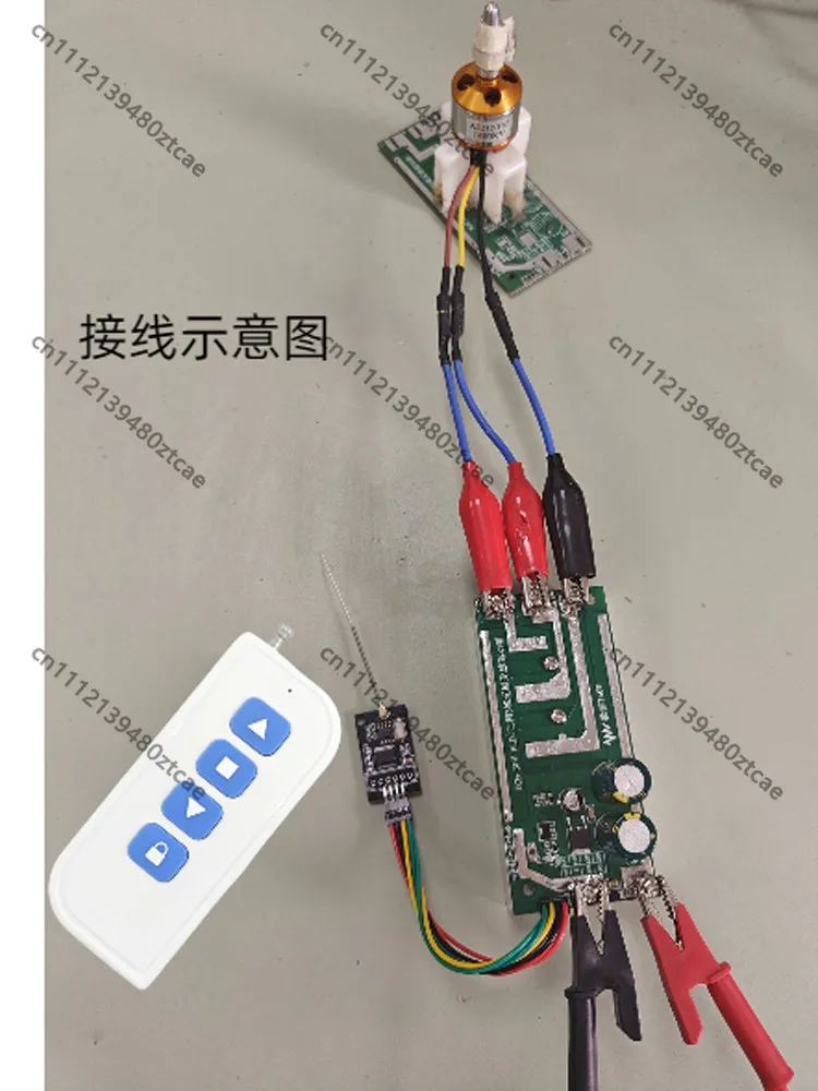 433MHz Wireless Remote Control BLDC Motor Driver Board Forward Reverse Speed Controller For Water Pump Door Window Fan