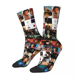 Luis Miguel Design Crew Socks Product for Female Sweat Absorbing Dress Socks