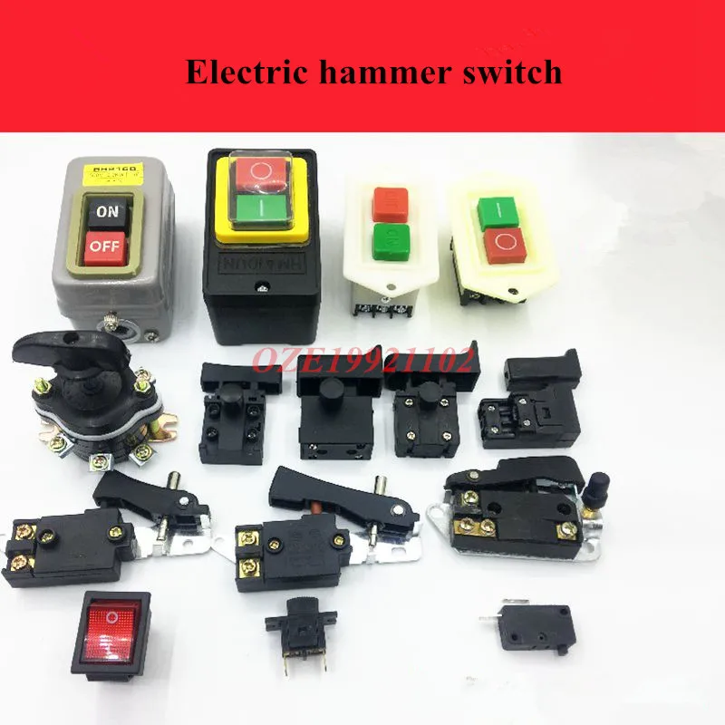 1PC Electric hammer switch 26/28/51 Type Lock/Unlock Electric Percussion Drill Switch