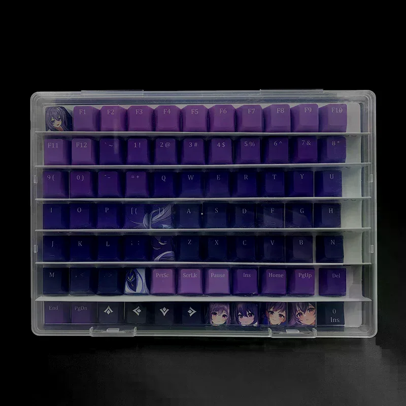 Storage Box Tray Mechanical Keyboard Keycap Transparent Dustproof Display Box Keycap