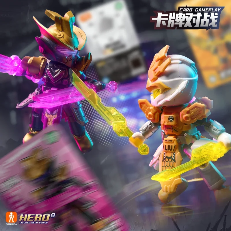 Herospire Building Blocks The Monkey King Nezha Guanyu Desktop Decoration Puzzle Assembling Model Toys Birthday Gifts for Kids