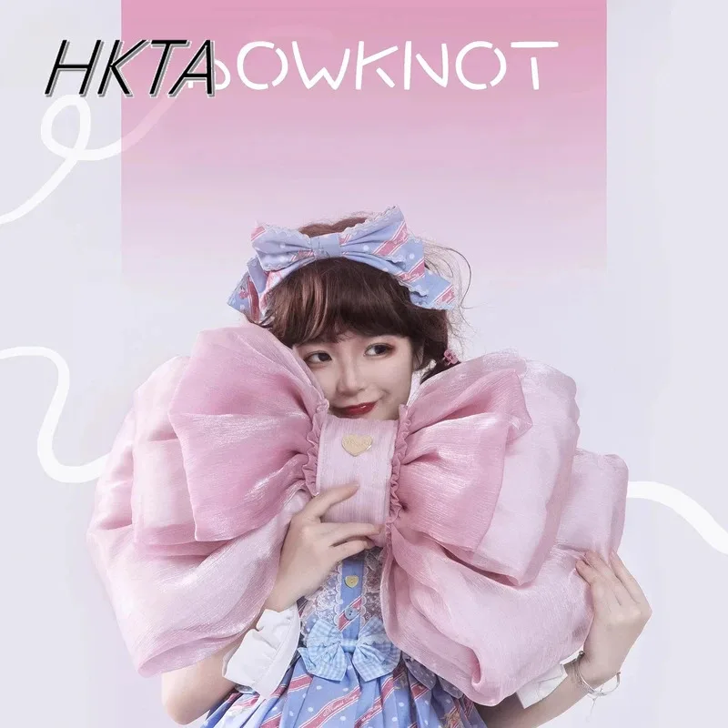 

DY20Оригинальная Лолита, милая кавайная сумка на плечо с большим бантом для девочек, сказочный рюкзак Y2K, женские сумки через плечо, женский рюкзак25