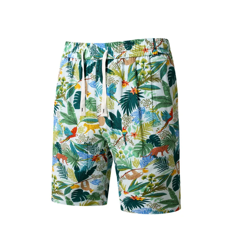 

Summer New Men's Casual Fashionable Beach Pants Shorts Straight Thin Sports Shorts