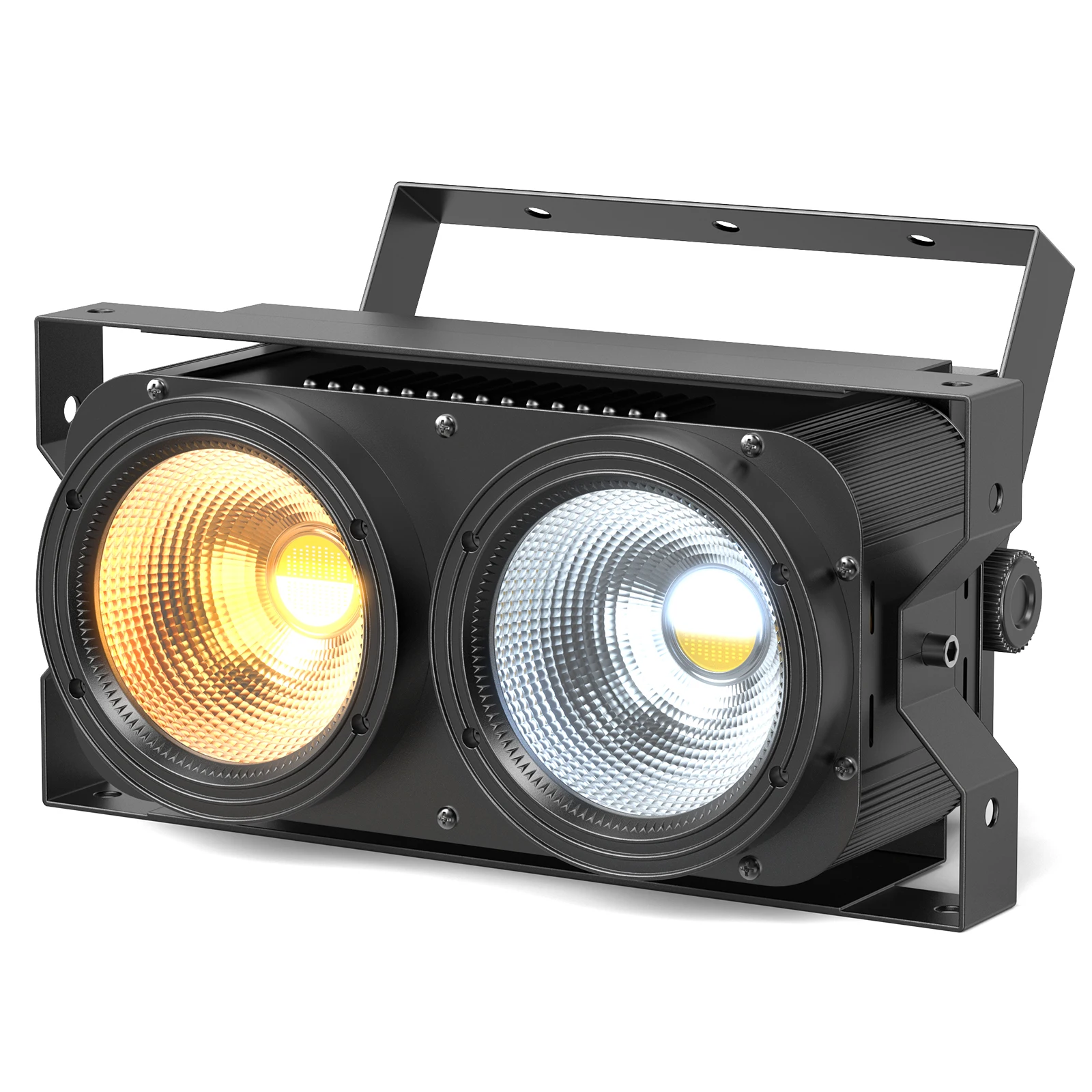 Yiflamefly 200W Splicing COB 2IN1 DMX512 Par-Scheinwerfer für Außenbühnen, Fahrzeugshows und Gesichtsbeleuchtung