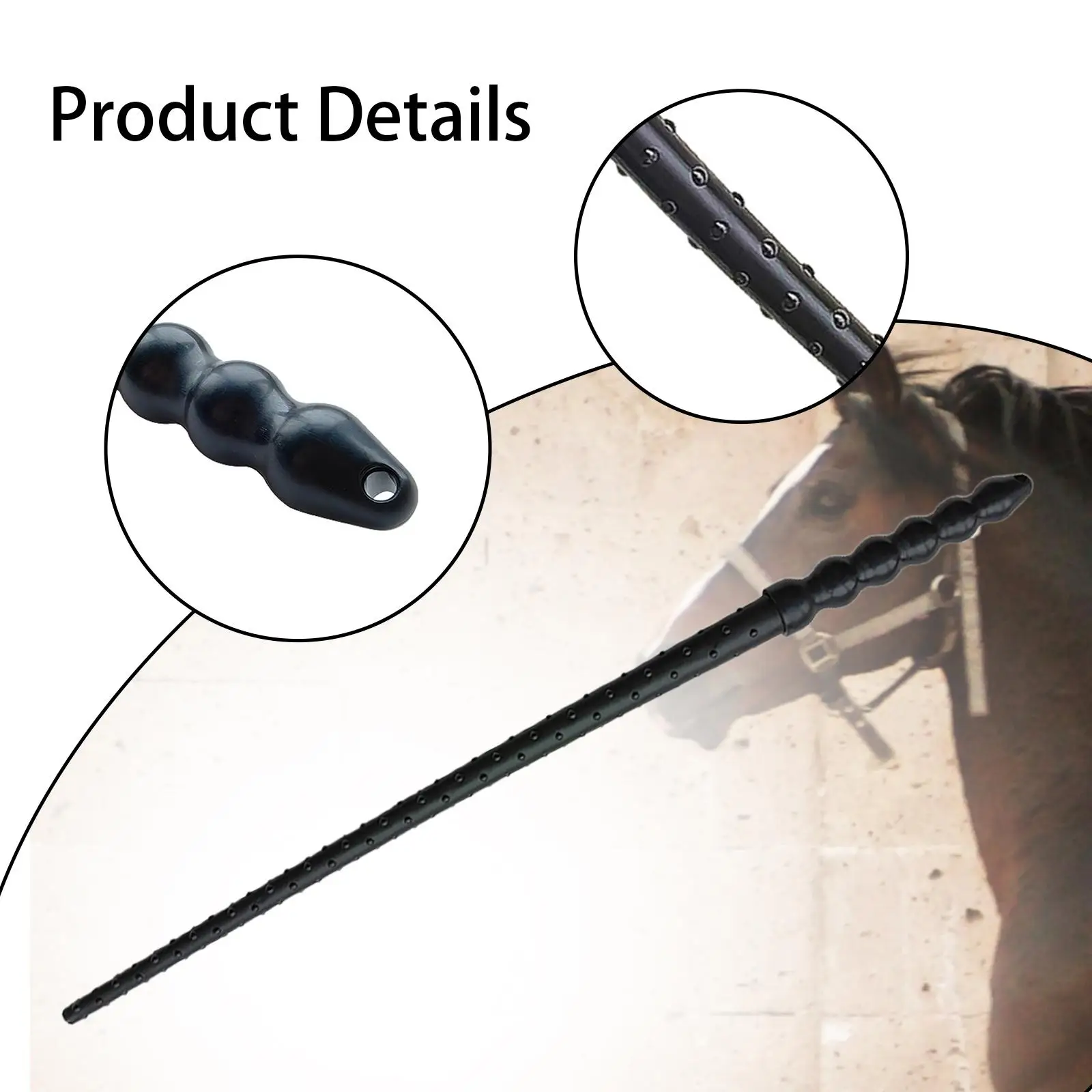 Укороченная резина для верховой езды для верховой езды, спортивная многоцелевая лошадь 50 см для игр