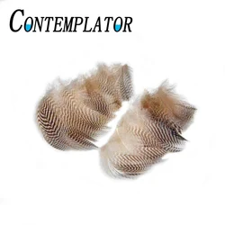 CONTEMPLATOR 20pcs Fly Tying Soft Mallard Flank Feather Mayflies Wings Barred Duck Hackles For Mallard Minnow streamer patterns
