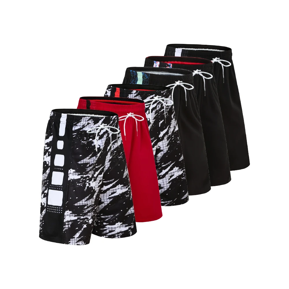 

Fashionable Training Multicolor Sports Shorts Breathable Streetwear Men's Basketball Shorts Loose Street Fitness Running Shorts