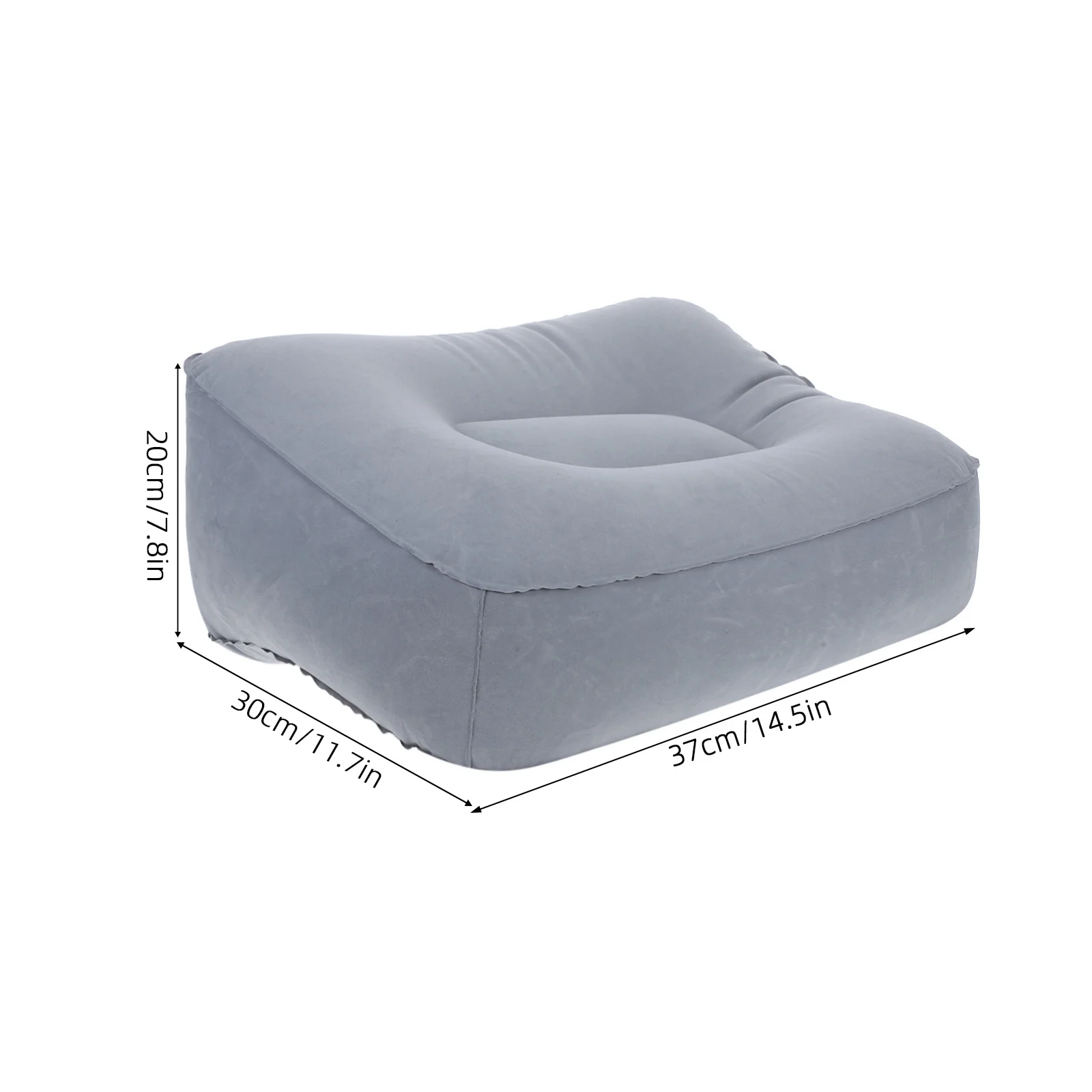 Repose-pieds gonflable en Pvc, 2 pièces, coussin floqué, repose-pieds de voyage pour avion, voiture, bureau, Support Portable, Circulation de santé