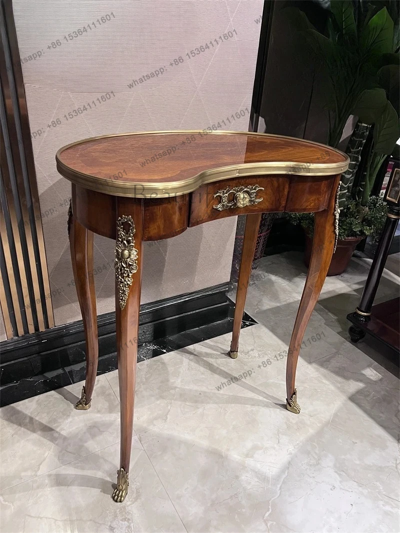 

New Chinese classical small coffee table special-shaped solid wood small apartment living room decoration designer high-end